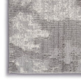 Nourison Textured Contemporary TEC01 Contemporary Machine Made Power-loomed Indoor Area Rug Grey/Ivory 8'10" x 11'10" 99446038159