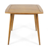 Stamford Outdoor Square Acacia Wood Dining Table with Straight Legs