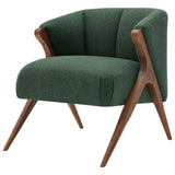 Florence Fabric Accent Chair Havana Green