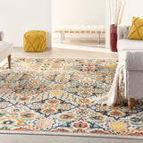 Nourison Allur ALR03 Bohemian Machine Made Power-loomed Indoor only Area Rug Ivory Multicolor 9' x 12' 99446838346