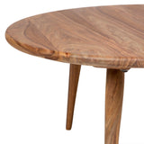 Porter Designs Urban Solid Sheesham Wood Round Contemporary Coffee Table Natural 05-117-03-1440