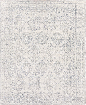 Bella LLB-2300 Traditional Viscose Rug LLB2300-810 Denim, White 100% Viscose 8' x 10'