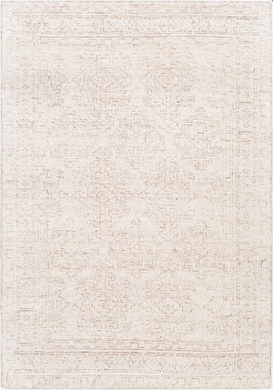 Bella LLB-2301 Traditional Viscose Rug LLB2301-912 Taupe, White, Camel 100% Viscose 9' x 12'