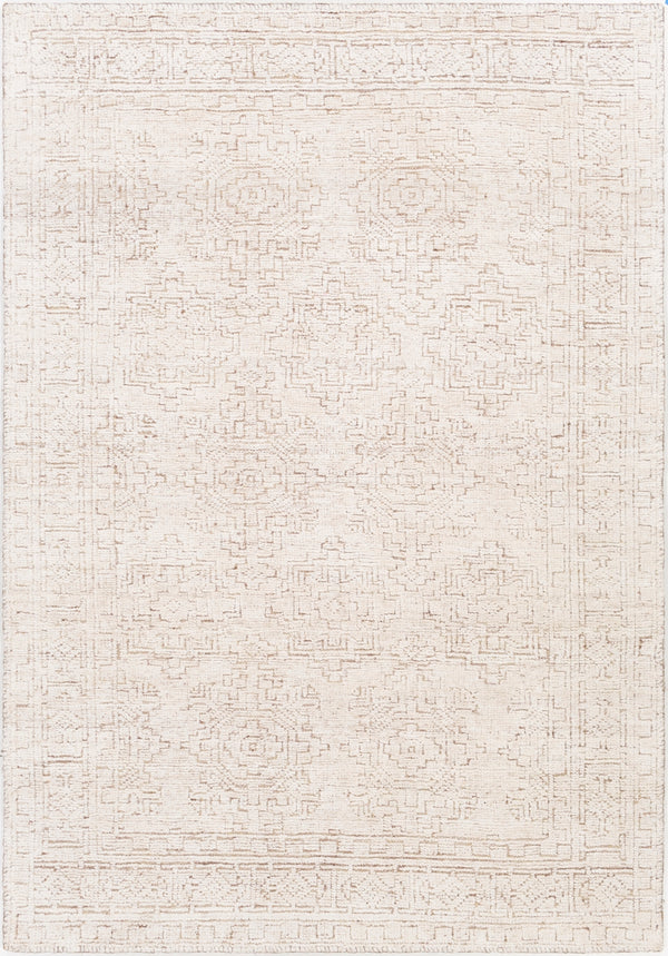 Bella LLB-2301 Traditional Viscose Rug LLB2301-912 Taupe, White, Camel 100% Viscose 9' x 12'