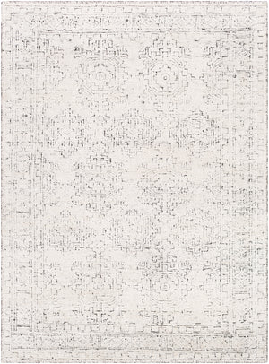 Bella LLB-2302 Traditional Viscose Rug LLB2302-912 Black, White 100% Viscose 9' x 12'