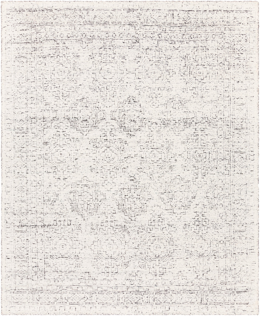 Bella LLB-2302 Traditional Viscose Rug LLB2302-912 Black, White 100% Viscose 9' x 12'