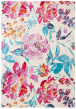 Lillian 376 Power Loomed Polypropylene Country & Floral Rug