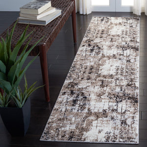 Lilypond 800 Lilypond 808 Contemporary Power Loomed 75% Polypropylene 25% Polyester Rug Ivory / Grey
