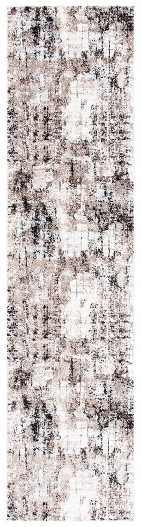 Lilypond 800 Lilypond 808 Contemporary Power Loomed 75% Polypropylene 25% Polyester Rug Ivory / Grey