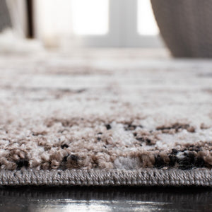 Lilypond 800 Lilypond 808 Contemporary Power Loomed 75% Polypropylene 25% Polyester Rug Ivory / Grey