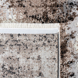 Lilypond 800 Lilypond 808 Contemporary Power Loomed 75% Polypropylene 25% Polyester Rug Ivory / Grey