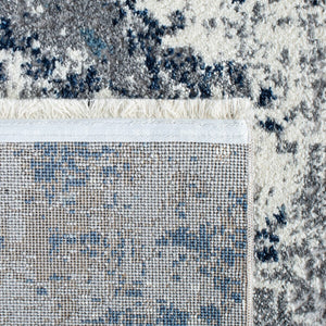 Lilypond 800 Lilypond 818 Contemporary Power Loomed 75% Polypropylene 25% Polyester Rug Grey / Blue