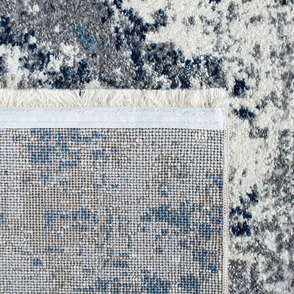 Lilypond 800 Lilypond 818 Contemporary Power Loomed 75% Polypropylene 25% Polyester Rug Grey / Blue