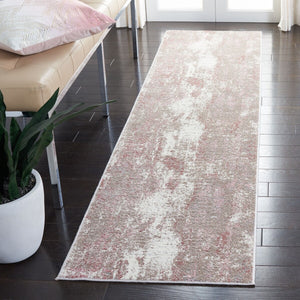 Lilypond 800 Lilypond 818 Contemporary Power Loomed 75% Polypropylene 25% Polyester Rug Rose / Ivory