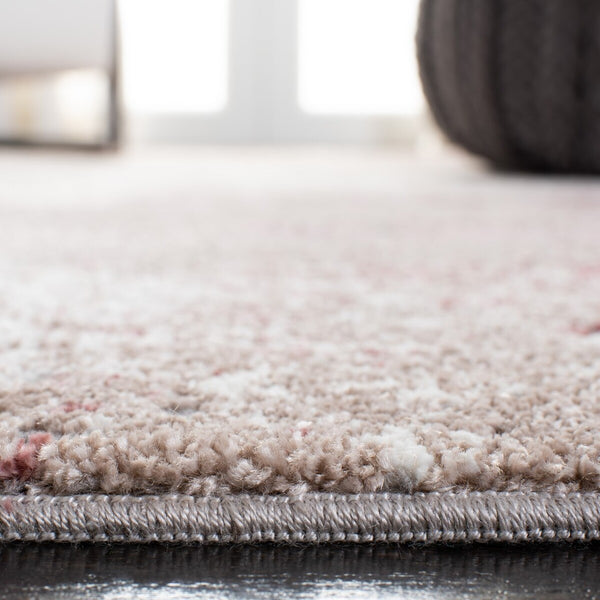 Lilypond 800 Lilypond 818 Contemporary Power Loomed 75% Polypropylene 25% Polyester Rug Rose / Ivory