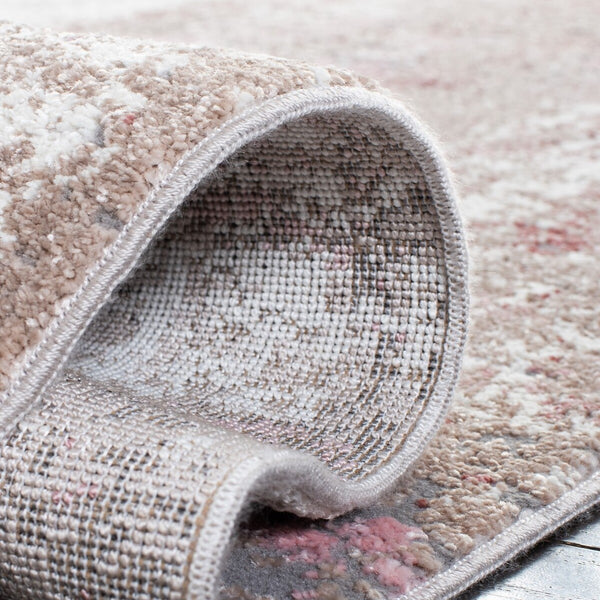 Lilypond 800 Lilypond 818 Contemporary Power Loomed 75% Polypropylene 25% Polyester Rug Rose / Ivory