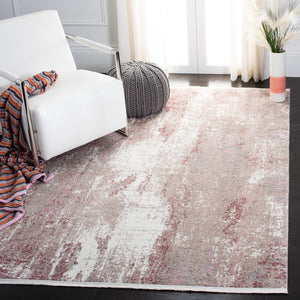 Lilypond 800 Lilypond 818 Contemporary Power Loomed 75% Polypropylene 25% Polyester Rug Rose / Ivory