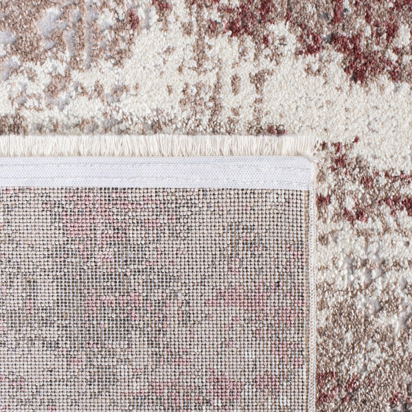 Lilypond 800 Lilypond 818 Contemporary Power Loomed 75% Polypropylene 25% Polyester Rug Rose / Ivory