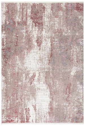 Lilypond 800 Lilypond 818 Contemporary Power Loomed 75% Polypropylene 25% Polyester Rug Rose / Ivory