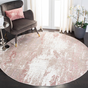 Lilypond 800 Lilypond 818 Contemporary Power Loomed 75% Polypropylene 25% Polyester Rug Rose / Ivory