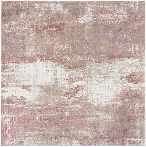 Lilypond 800 Lilypond 818 Contemporary Power Loomed 75% Polypropylene 25% Polyester Rug Rose / Ivory