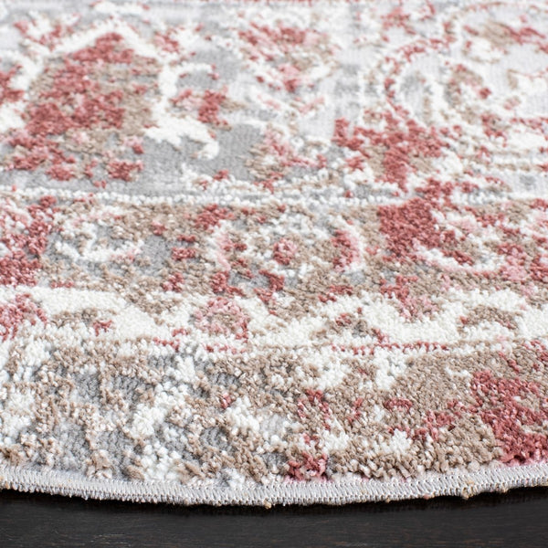 Lilypond 800 Lilypond 843 Transitional Power Loomed 75% Polypropylene 25% Polyester Rug Ivory / Rose