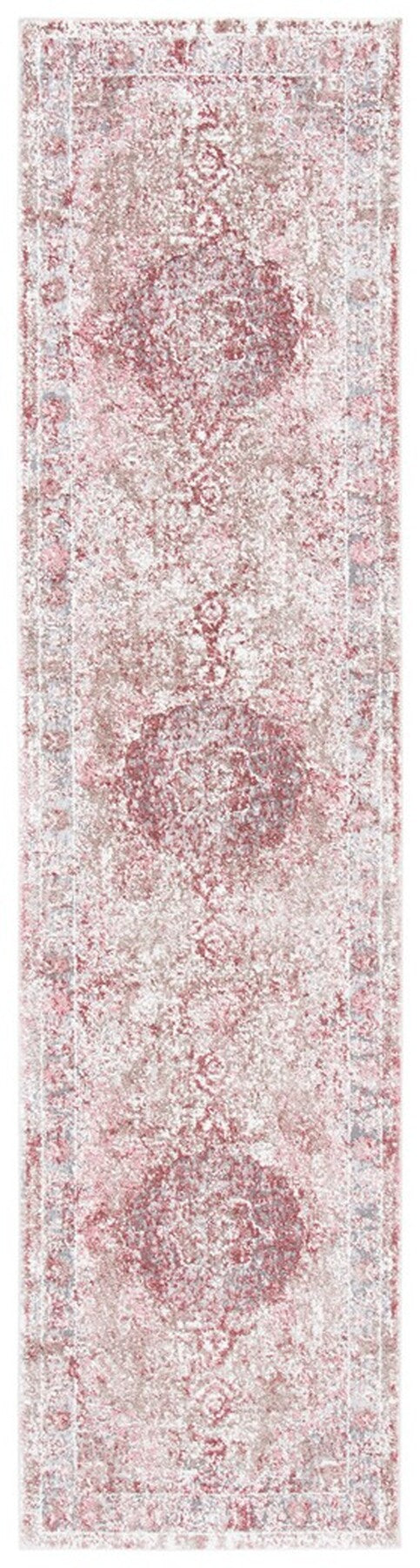 Lilypond 800 Lilypond 843 Transitional Power Loomed 75% Polypropylene 25% Polyester Rug Ivory / Rose