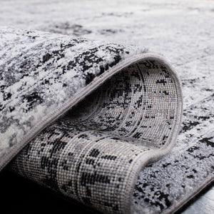 Lilypond 800 Lilypond 843 Transitional Power Loomed 75% Polypropylene 25% Polyester Rug Grey / Dark Grey