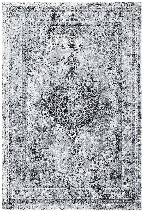 Lilypond 800 Lilypond 843 Transitional Power Loomed 75% Polypropylene 25% Polyester Rug Grey / Dark Grey