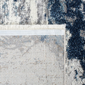 Lilypond 800 Lilypond 883 Contemporary Power Loomed 75% Polypropylene 25% Polyester Rug Grey / Blue