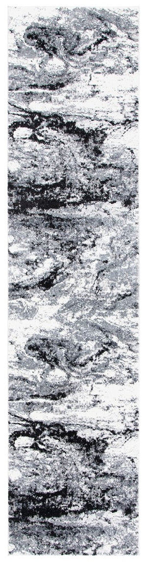 Lilypond 800 Lilypond 883 Contemporary Power Loomed 75% Polypropylene 25% Polyester Rug Grey / Dark Grey