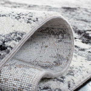 Lilypond 800 Lilypond 883 Contemporary Power Loomed 75% Polypropylene 25% Polyester Rug Grey / Dark Grey