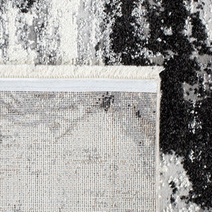 Lilypond 800 Lilypond 883 Contemporary Power Loomed 75% Polypropylene 25% Polyester Rug Grey / Dark Grey