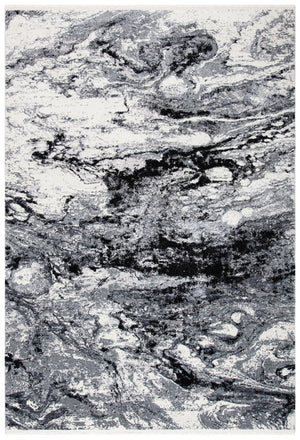 Lilypond 800 Lilypond 883 Contemporary Power Loomed 75% Polypropylene 25% Polyester Rug Grey / Dark Grey