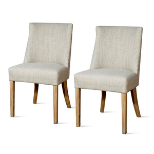 New Paris Fabric Chair - Set of 2 Rice