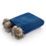 Dorsey Blue Throw Blanket