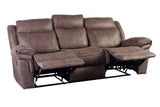 Porter Designs Carrizo Transitional Reclining Sofa Brown 03-180C-01-7621