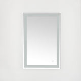 Hyatt, 24 Inch, Silver/White, Aluminum Led Mirror