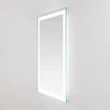 Safavieh Hyatt, 24 Inch, Silver/White, Aluminum Led Mirror  Silver  / White Metal LMR1000A