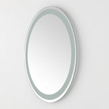 Safavieh Caspar, 30 Inch, Silver/White, Aluminum Led Mirror  Silver  / White Metal LMR1001A