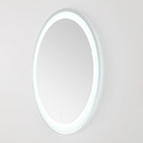 Safavieh Caspar, 30 Inch, Silver/White, Aluminum Led Mirror  Silver  / White Metal LMR1001A