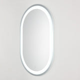 Safavieh Crosby, 24 Inch, Silver/White, Aluminum Led Mirror  Silver  / White Metal LMR1002A