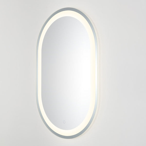 Safavieh Crosby, 24 Inch, Silver/White, Aluminum Led Mirror  Silver  / White Metal LMR1002A