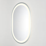 Safavieh Crosby, 24 Inch, Silver/White, Aluminum Led Mirror  Silver  / White Metal LMR1002A