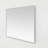 Safavieh Houston, 24 Inch, Silver/White, Aluminum Led Mirror  Silver  / White Metal LMR1003A