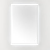 Safavieh Houston, 24 Inch, Silver/White, Aluminum Led Mirror  Silver  / White Metal LMR1003A