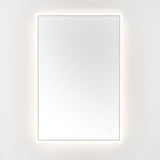 Safavieh Houston, 24 Inch, Silver/White, Aluminum Led Mirror  Silver  / White Metal LMR1003A