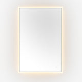 Safavieh Houston, 24 Inch, Silver/White, Aluminum Led Mirror  Silver  / White Metal LMR1003A