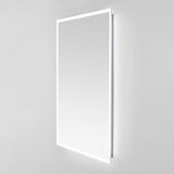 Safavieh Houston, 24 Inch, Silver/White, Aluminum Led Mirror  Silver  / White Metal LMR1003A