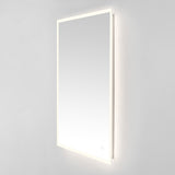 Safavieh Houston, 24 Inch, Silver/White, Aluminum Led Mirror  Silver  / White Metal LMR1003A